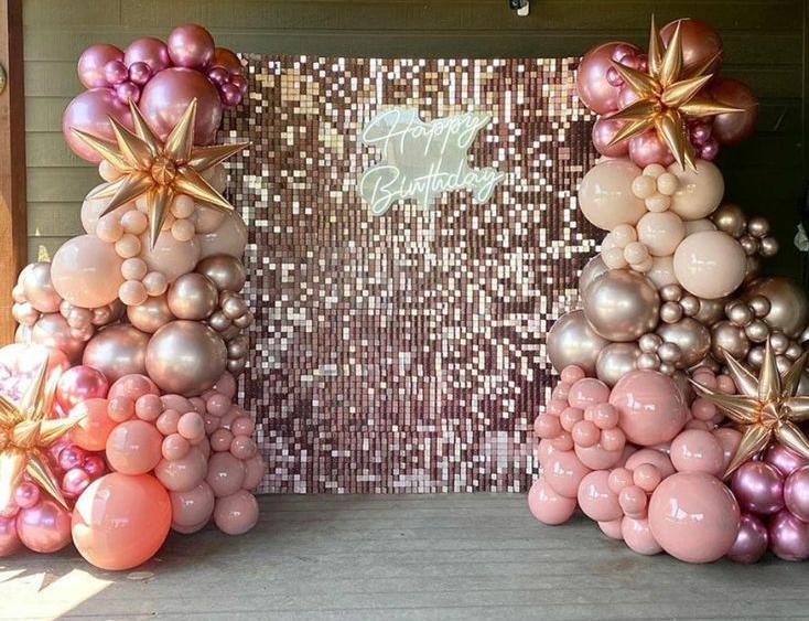 ФОТОЗОНА ПАЙЕТКИ ПУДРА HAPPY BIRTHDAY