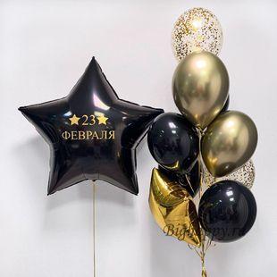 23 февраля стильный черный