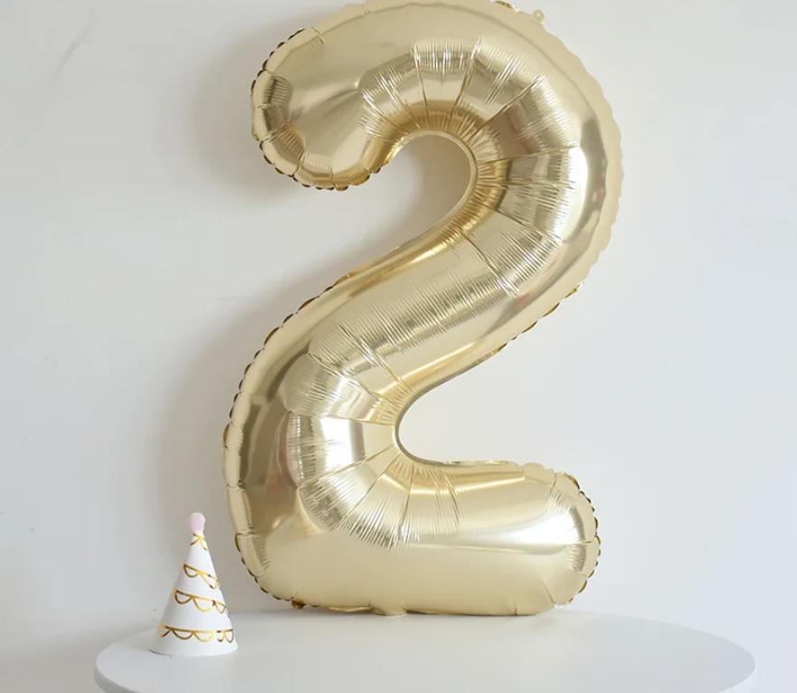 ЦИФРЫ 100 СМ шампань , белое золото