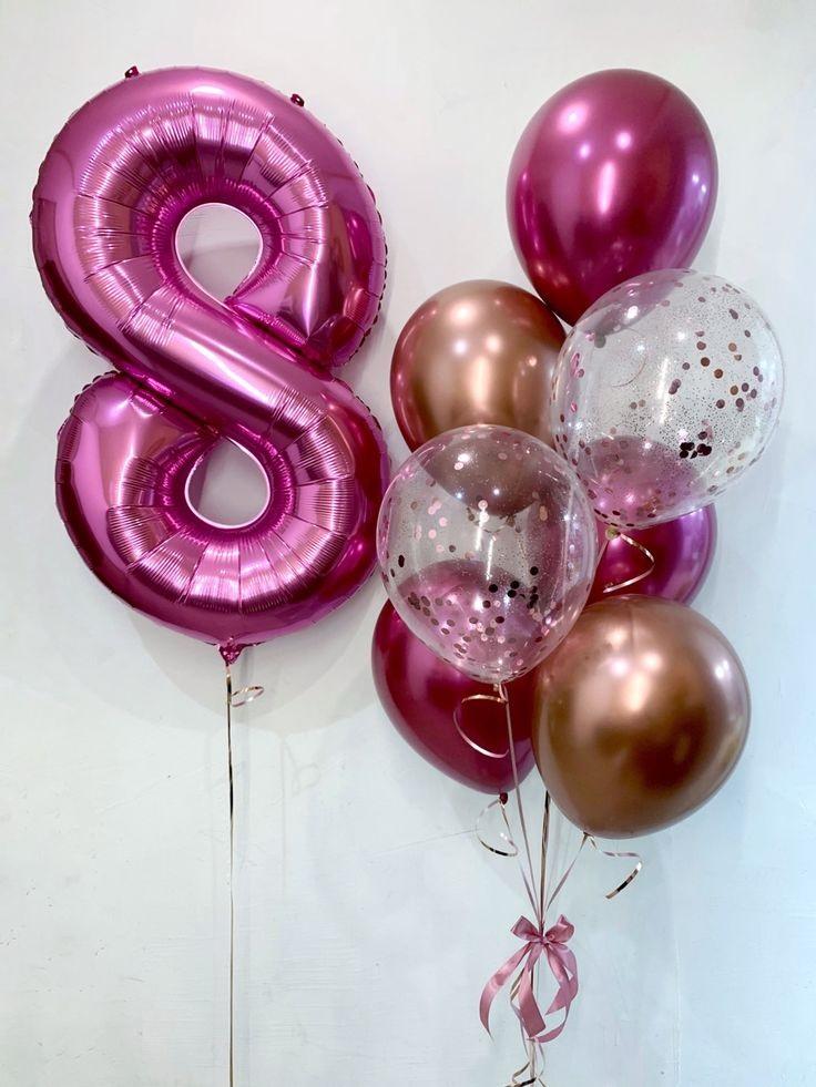 8 марта шары бордо