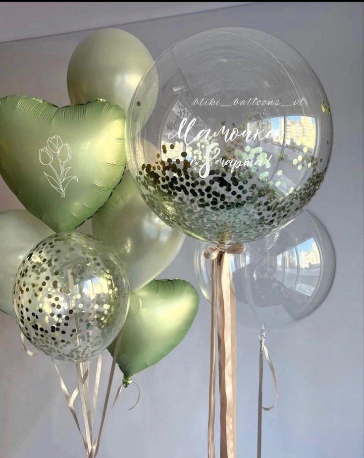 8 марта шары  олива