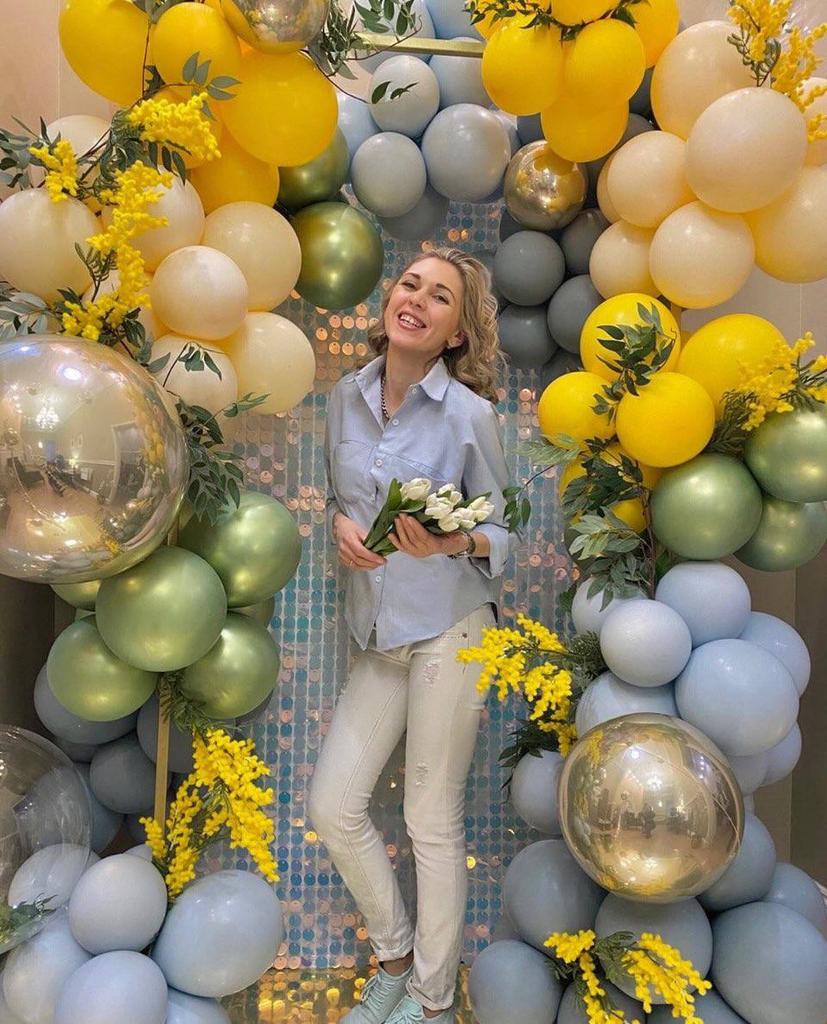 Шары 8 марта Миомоза фотозона