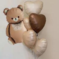 Мишка с бантиком +5 сердец