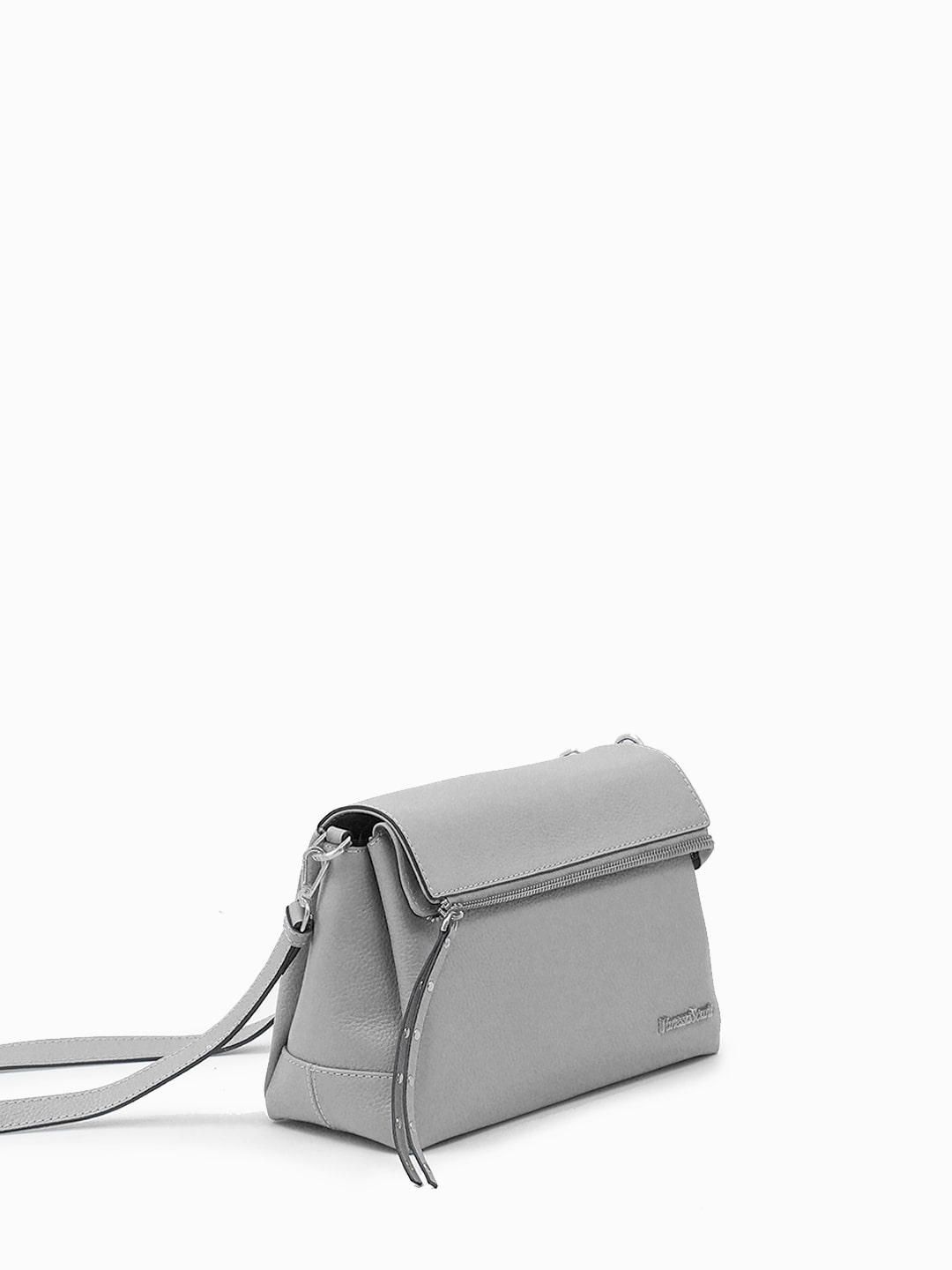 Серая кросс-боди на плечо с металлическими буквами Vanessa Scani