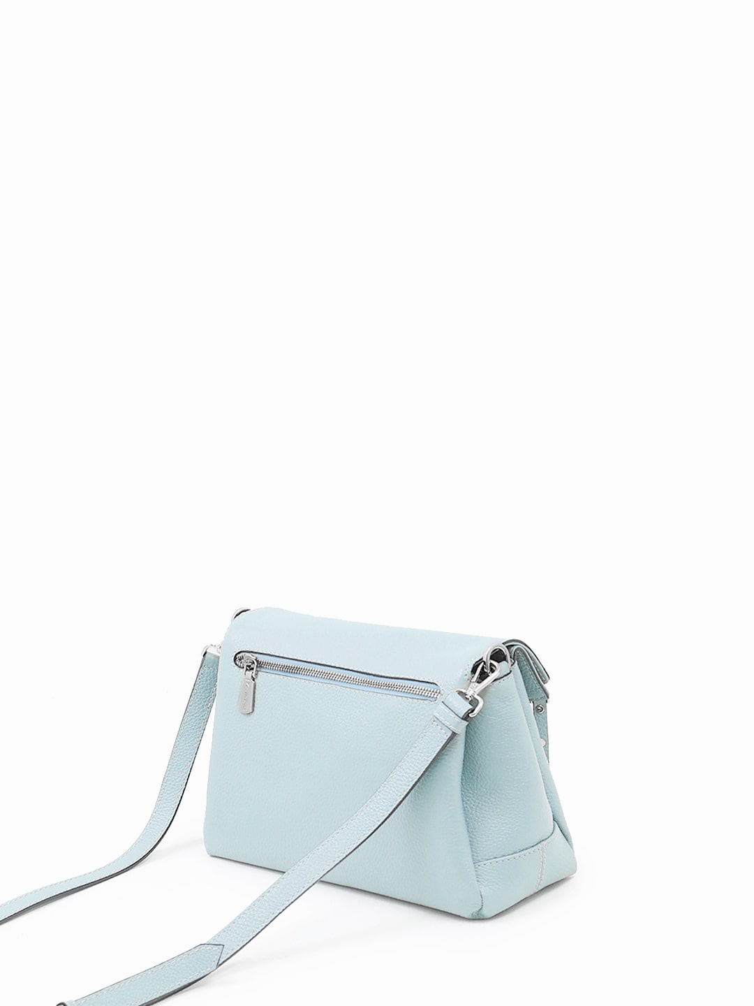 Голубая кросс-боди на плечо с металлическими буквами Vanessa Scani