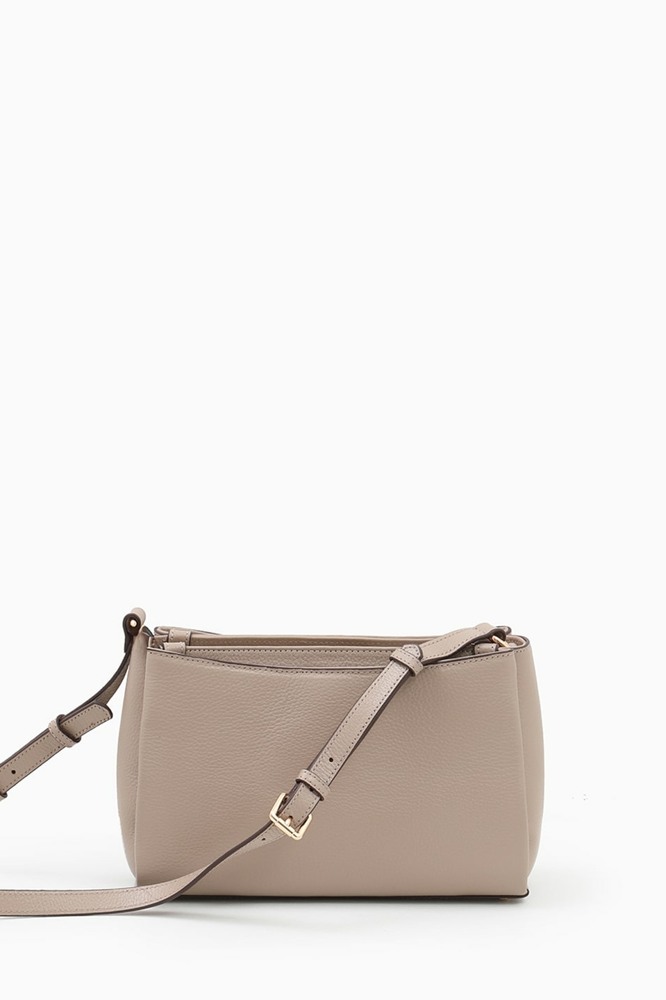 Кросс-боди на плечо с металлическим логотипом Vanessa Scani в оттенке тауп