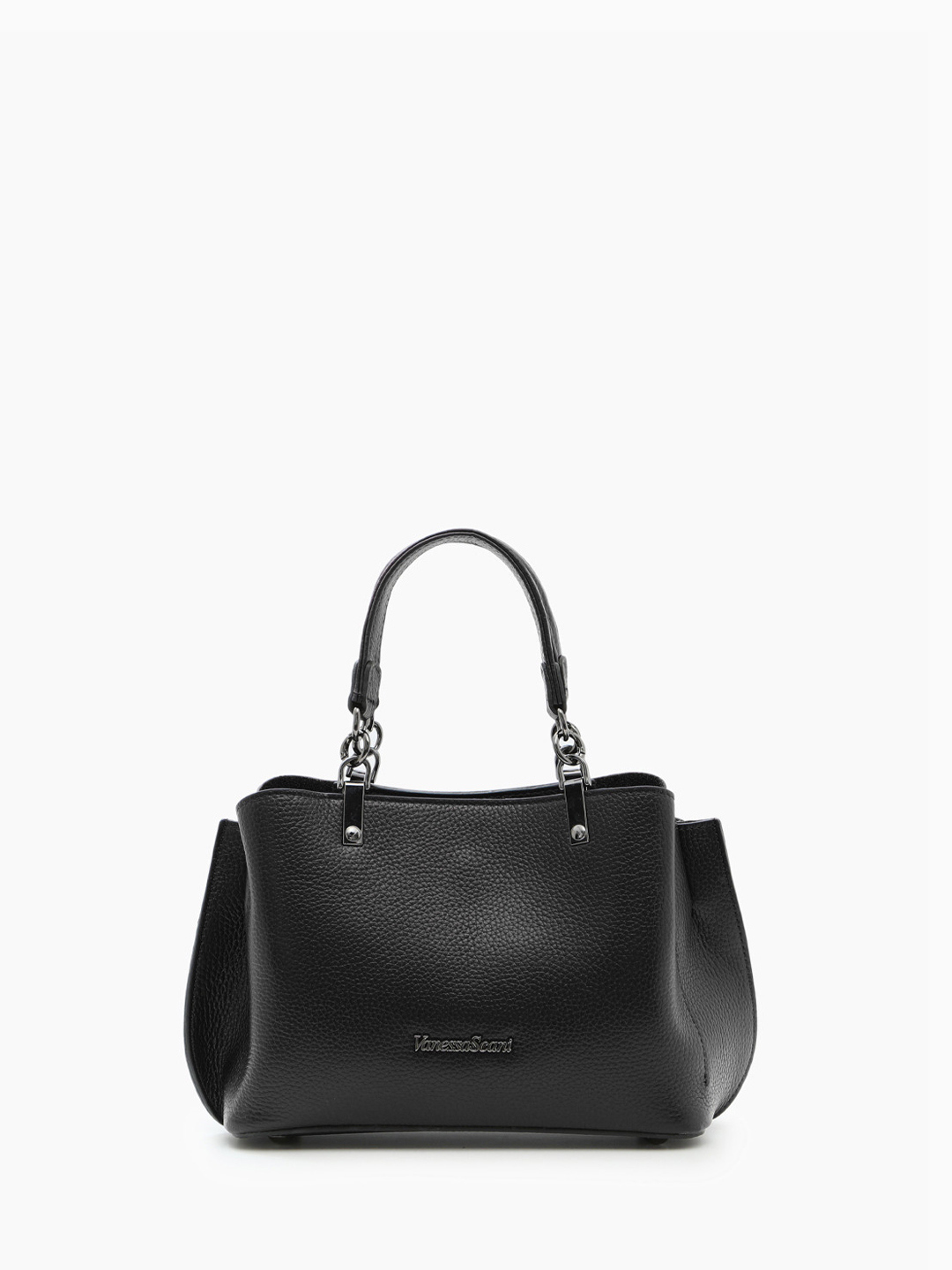 Сумка с тремя отделениями и регулируемым плечевым ремнём от Vanessa Scani в чёрном цвете