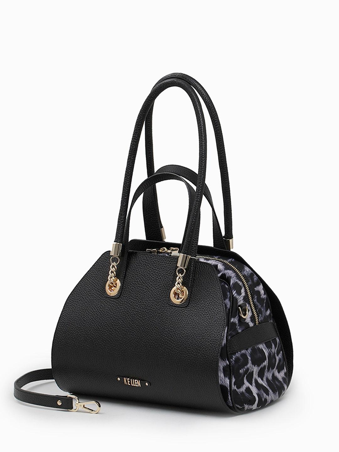 Сумка-трансформер с двойными ручками от KELLEN в чёрном цвете