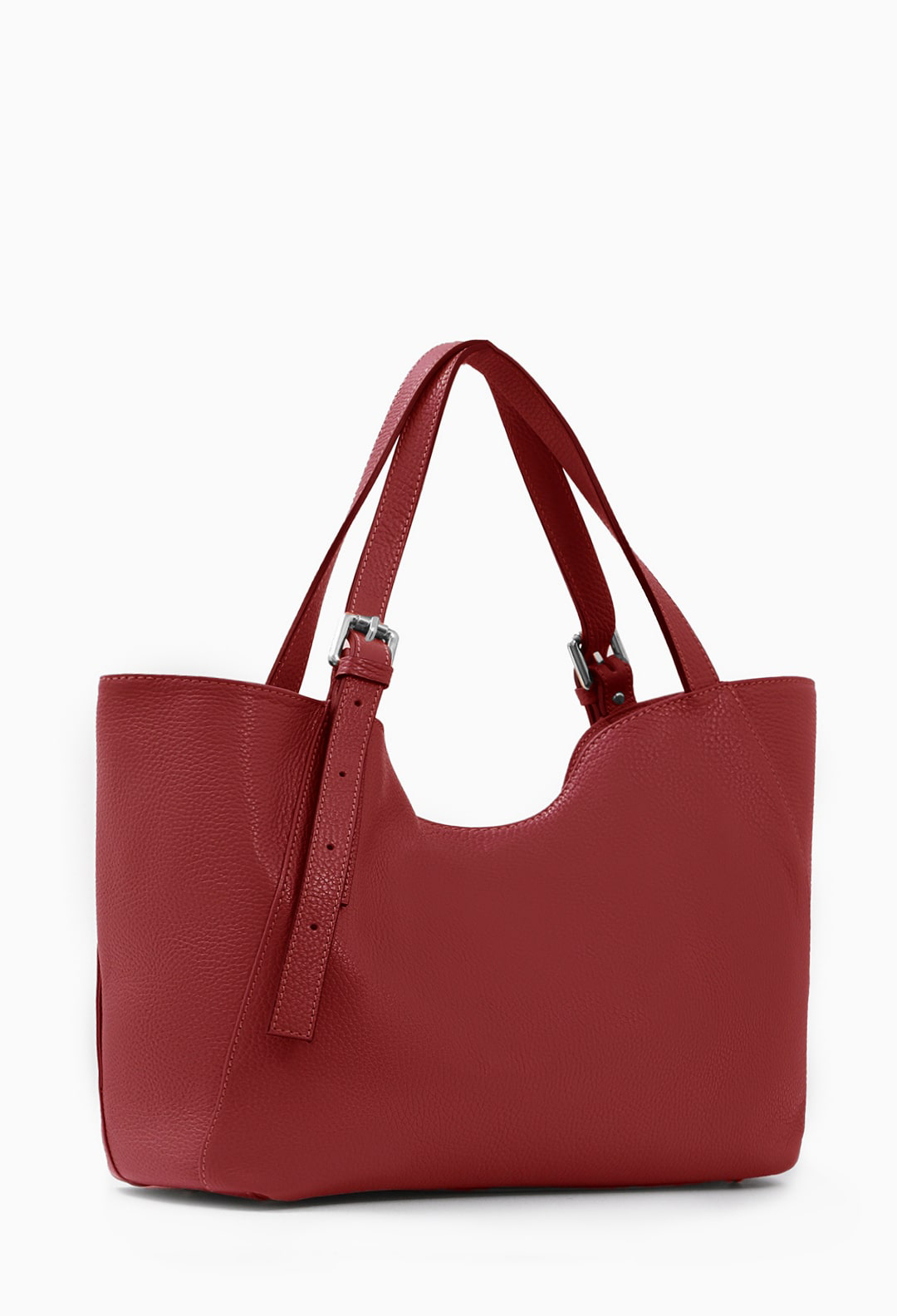 Сумка с двумя регулируемыми ручками от Di Gregorio в красном цвете