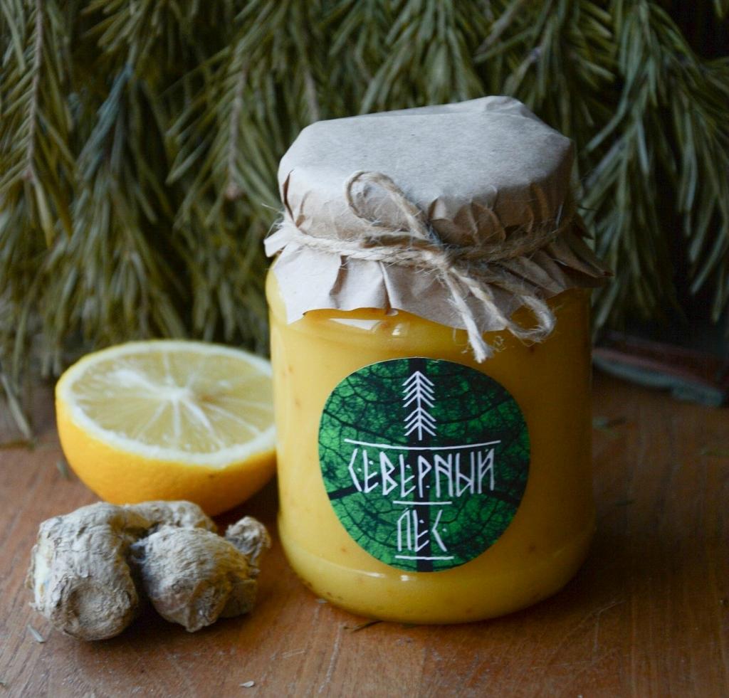 КРЕМ - МЁД С ИМБИРЕМ И ЛИМОНОМ