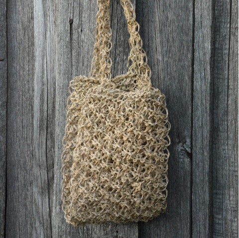 МОЧАЛКА С РУЧКАМИ ИЗ КОНОПЛЯНОЙ НИТИ