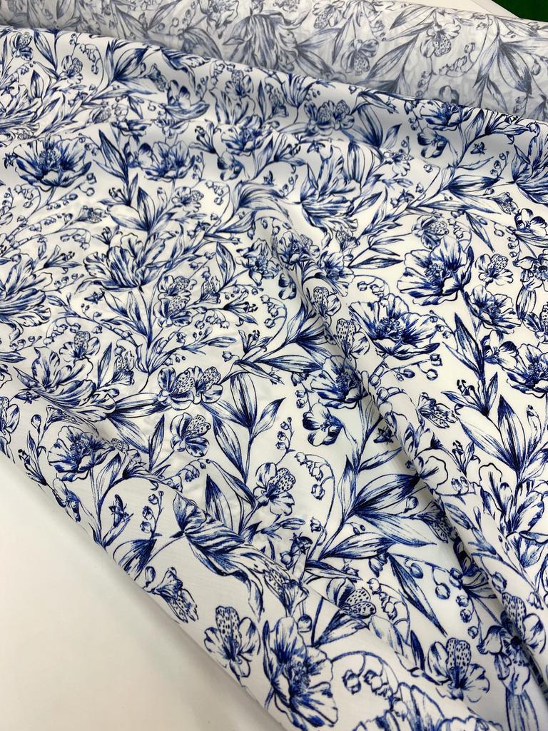 Плательная вискоза Цветочный узор