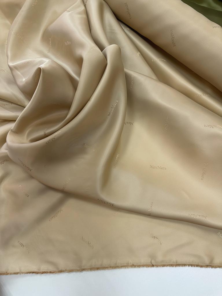 Подкладочная вискоза MaxMara. Цвет Нюдовый бежевый