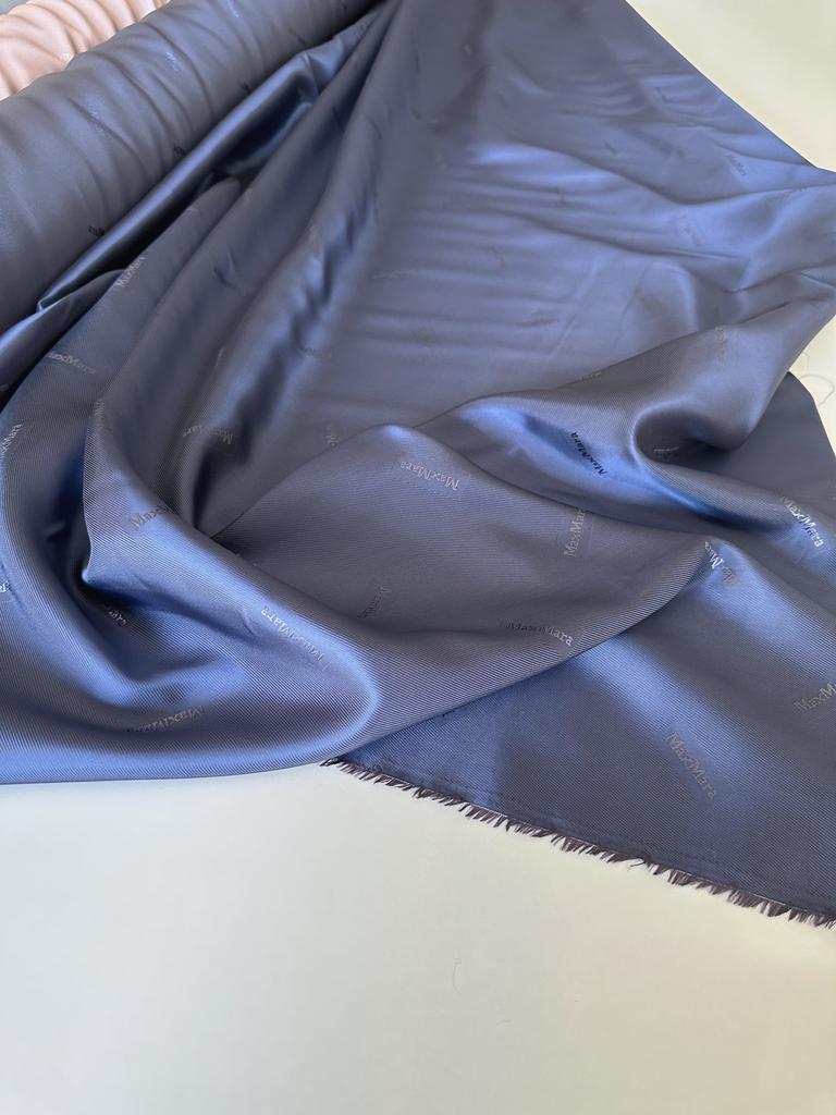 Подкладочная вискоза MaxMara Studio. Цвет Сумеречный синий