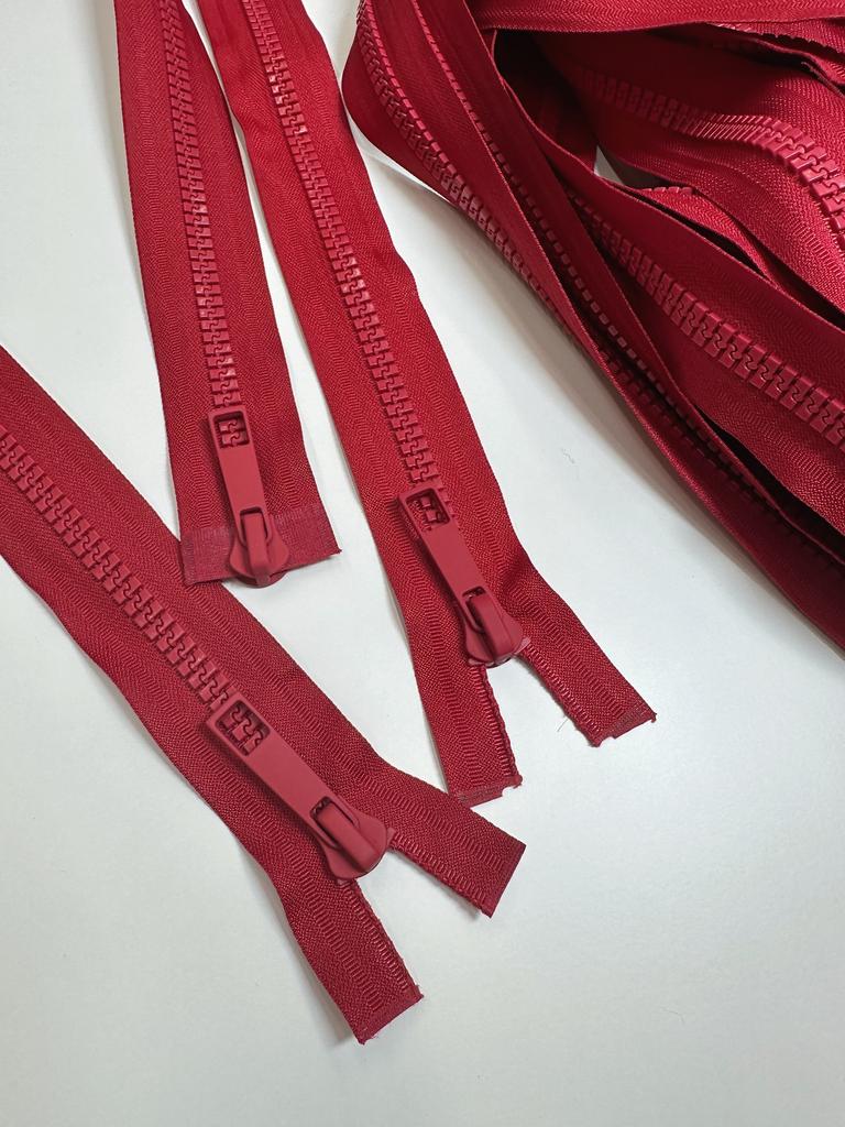 Молния с матовым замком. Цвет Красный