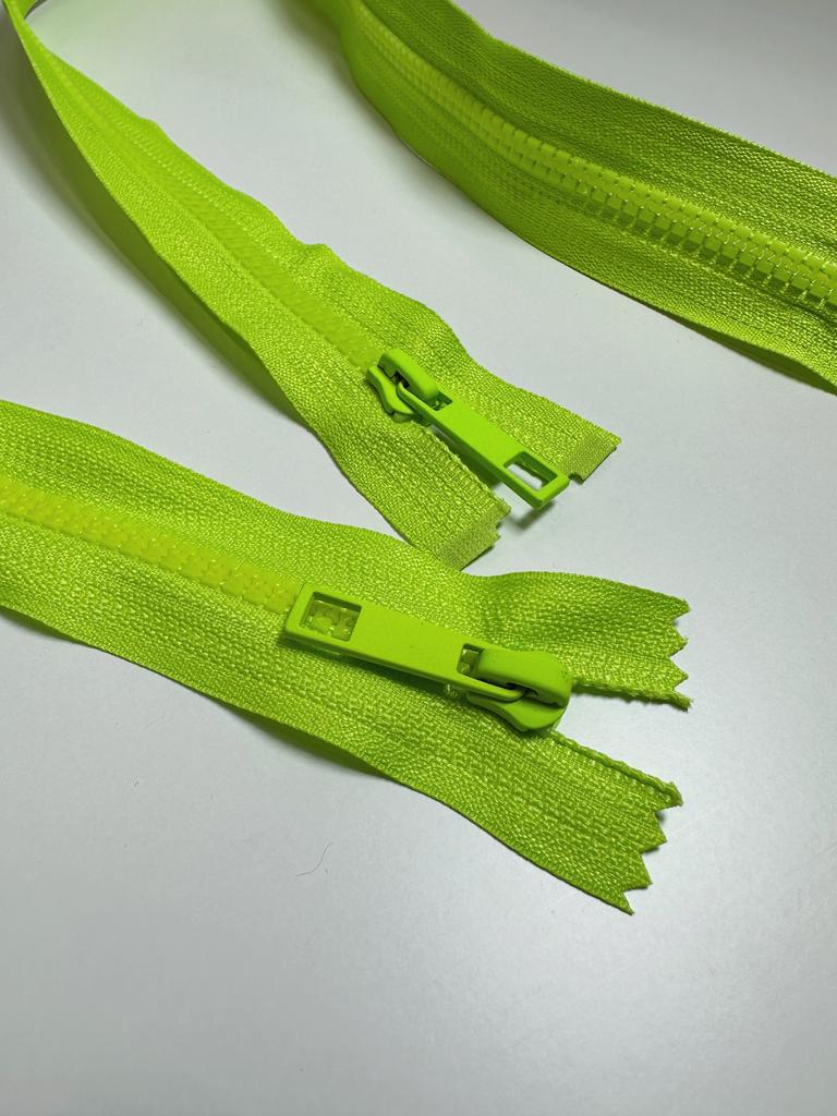 Молния с матовым замком. Цвет Лайм