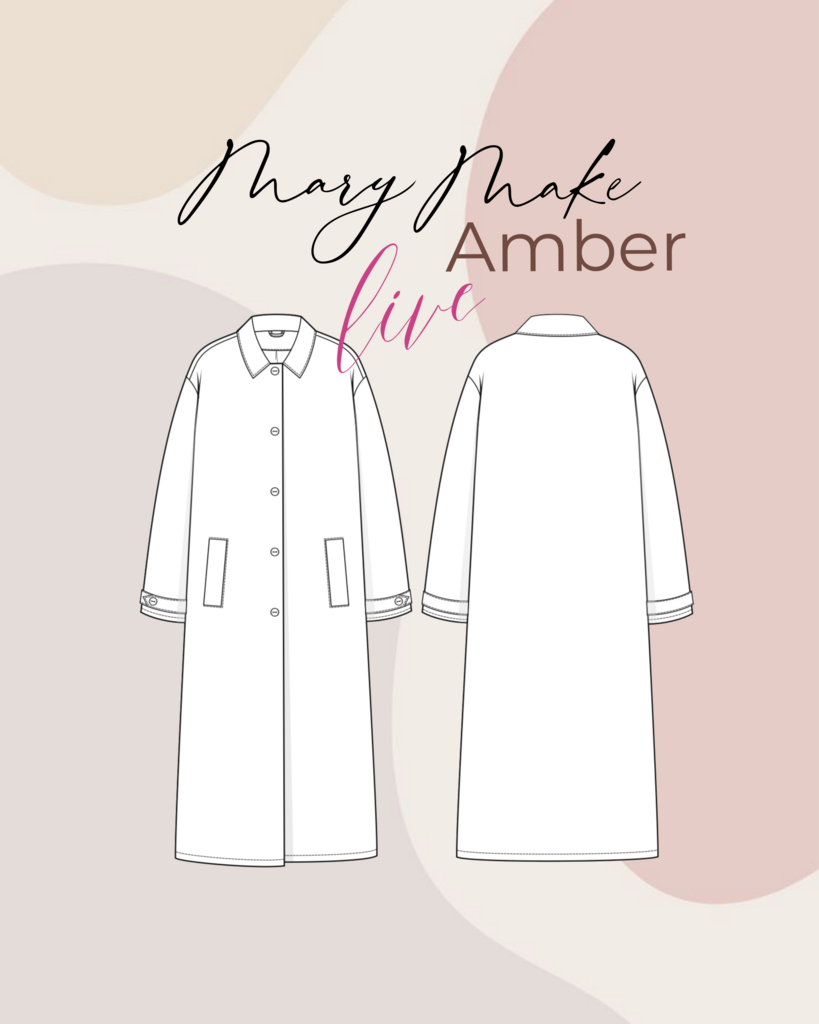 Выкройка Пальто Amber с видео пошивом, в формате live