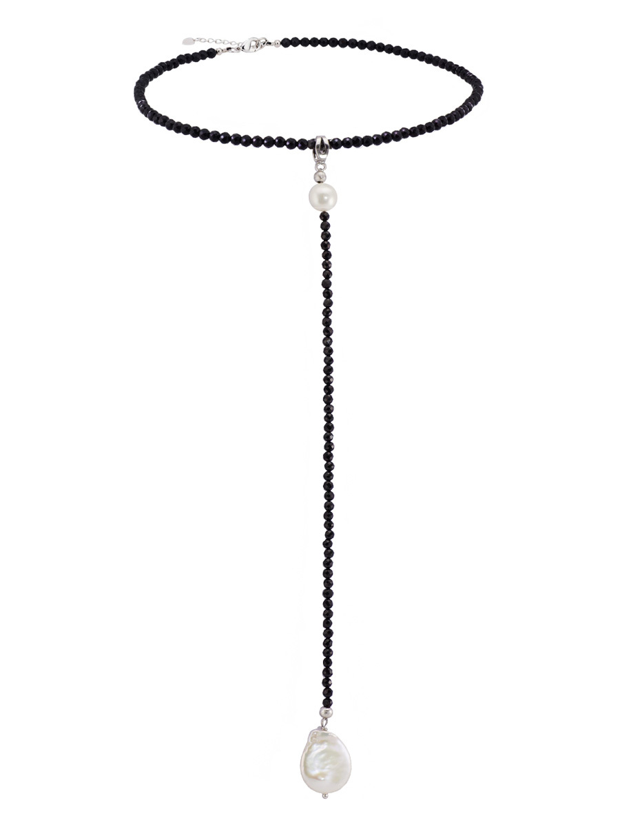 Сотуар-трансформер Miniature Pearl из черной шпинели с жемчугом-майоркой