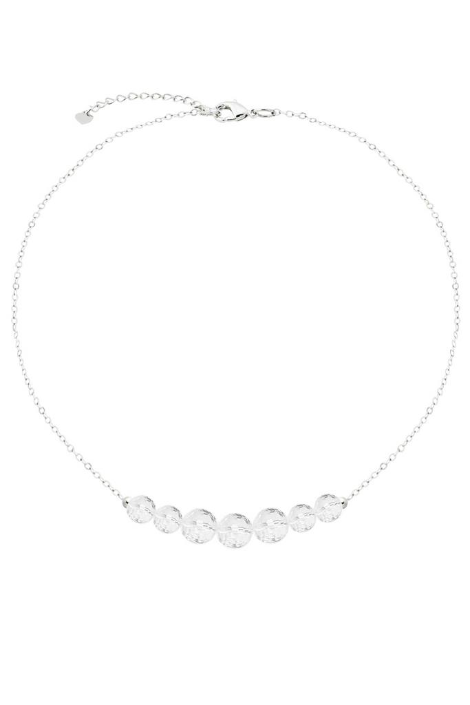 Колье Forever Crystal Chain из натурального ограненного горного хрусталя