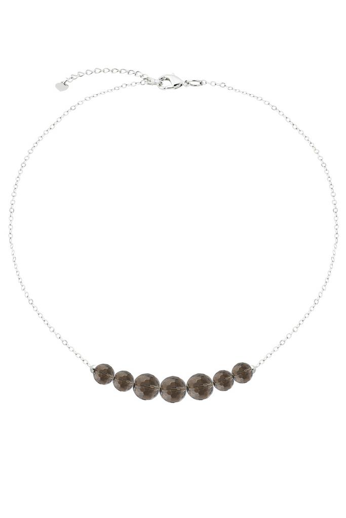 Колье Forever Rauchtopaz Chain из натурального ограненного раухтопаза