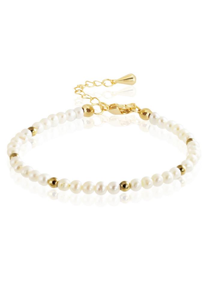 Браслет Miniature Pearl из миниатюрного жемчуга и гематита