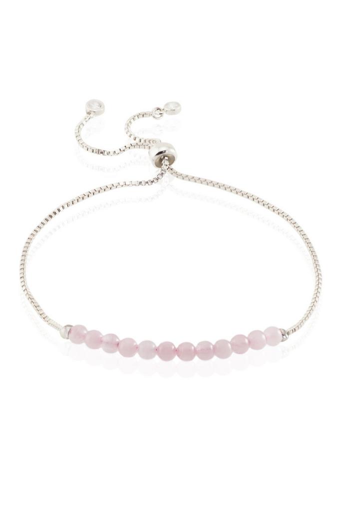 Браслет Miniature Rose Chain из розового кварца на цепочке