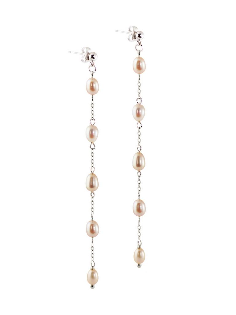 Серьги Catherine Rose из натурального розового жемчуга