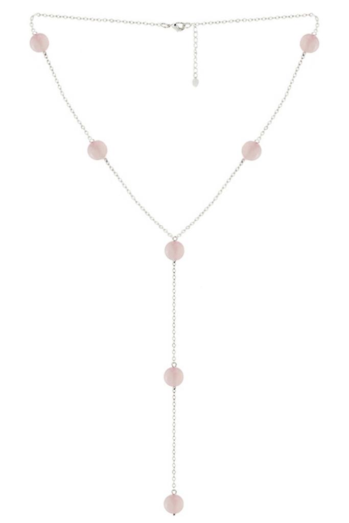 Сотуар Silver Rose из натурального розового кварца