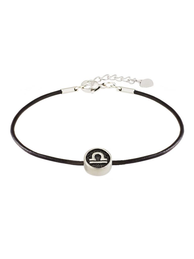 Браслет Zodiac Весы из натуральной кожи