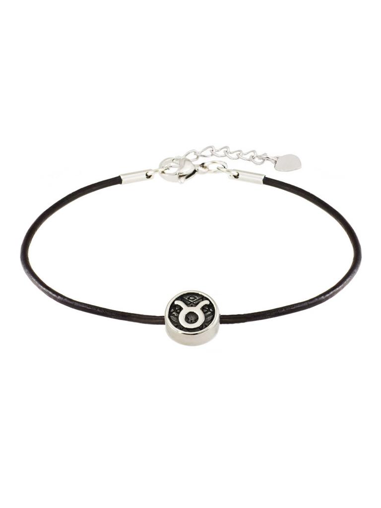 Браслет Zodiac Телец из натуральной кожи