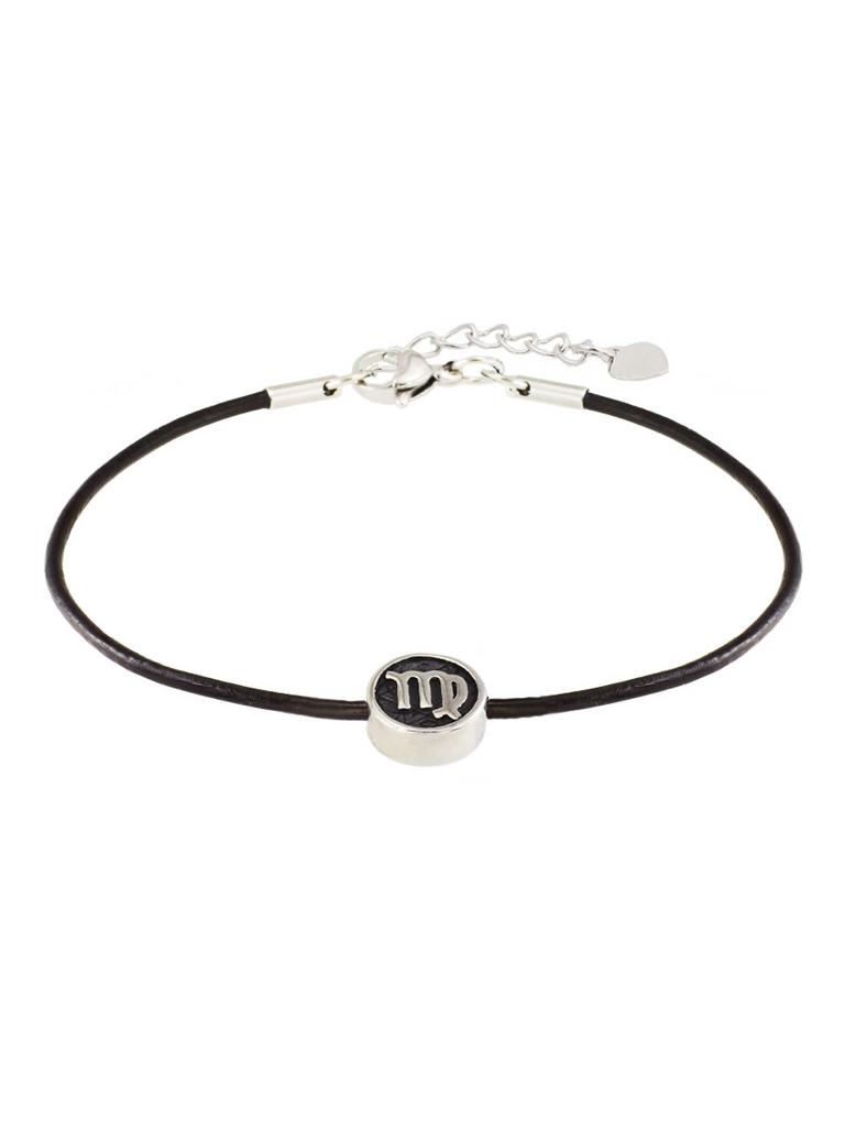 Браслет Zodiac Дева из натуральной кожи