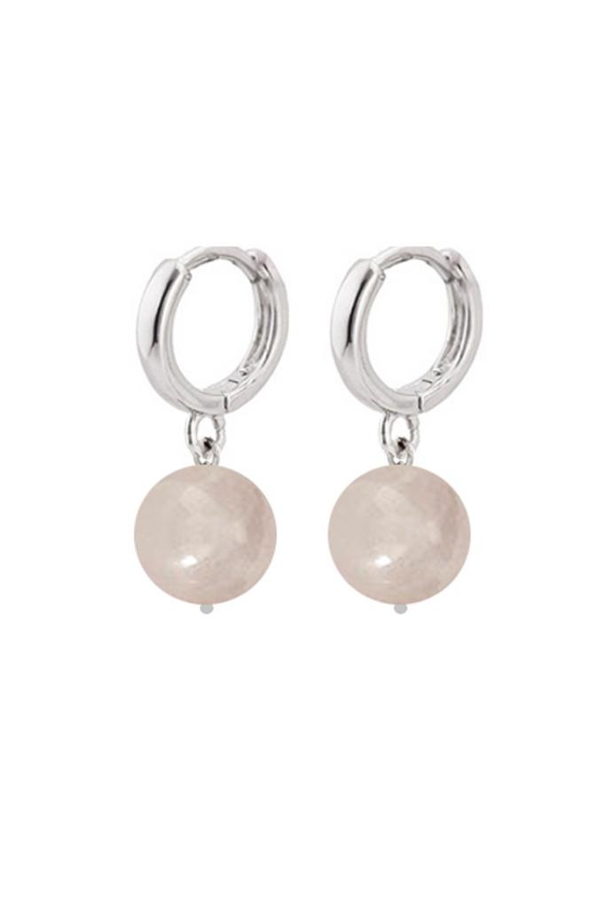 Серьги Spiritual "Love" из розового кварца