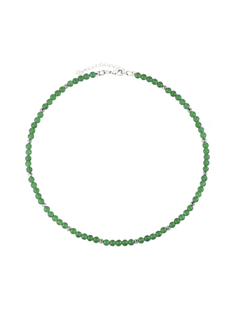 Чокер Spiritual Mini "Protection" из зеленого агата