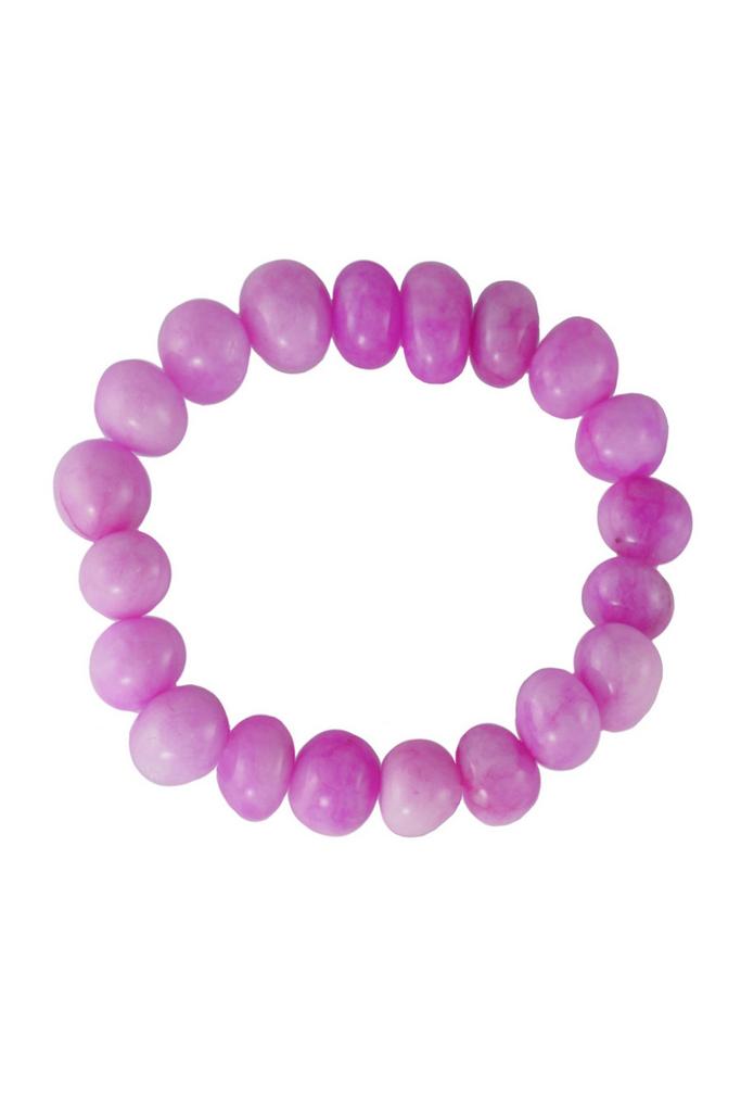 Браслет Caramel Rose из розового агата