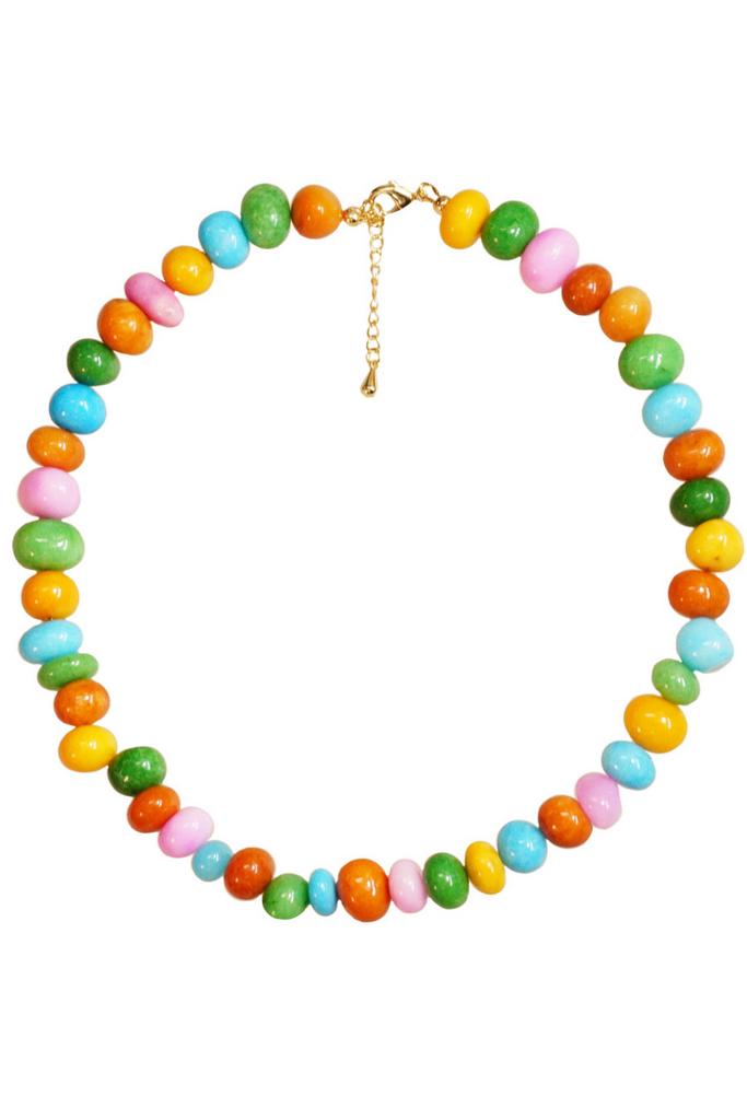 Бусы Caramel из разноцветного агата