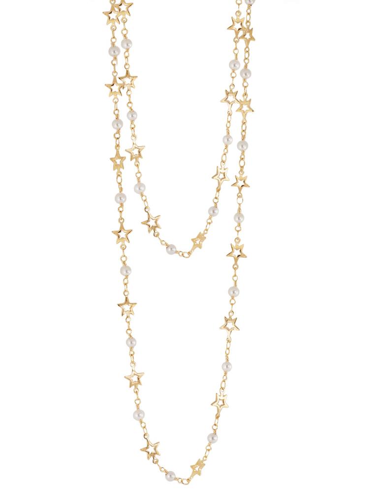 Цепочка Essentials Gold Hearts с вставками-сердцами