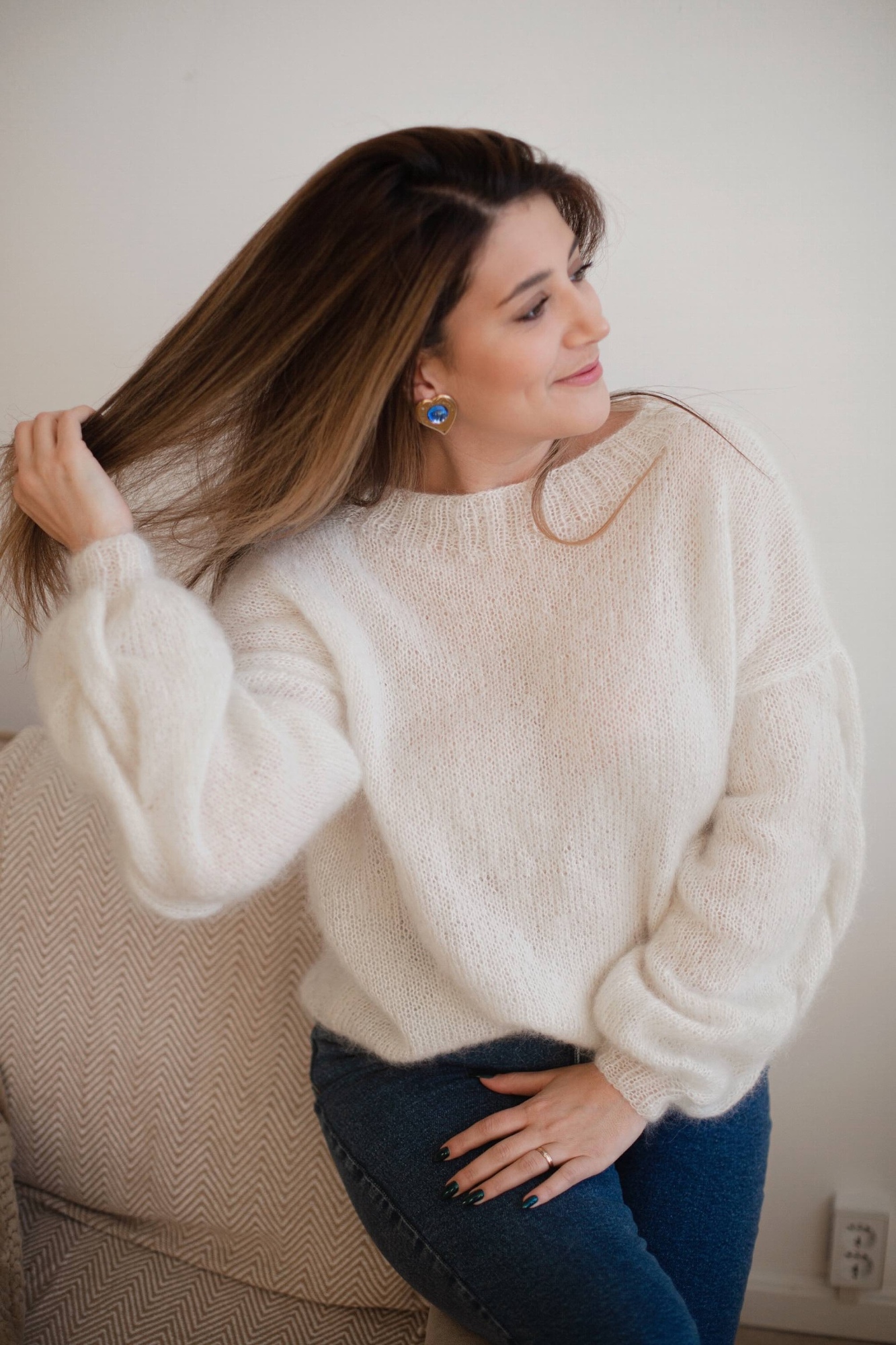 Свитер "Облако" молочный