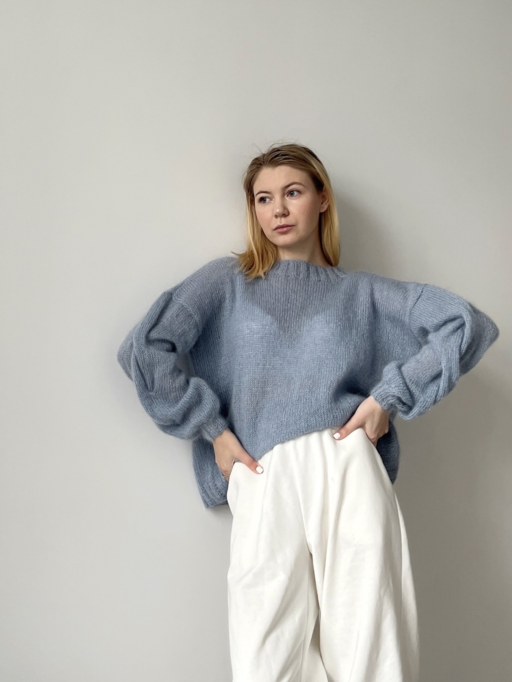 Свитер "Облако" пыльно-голубой