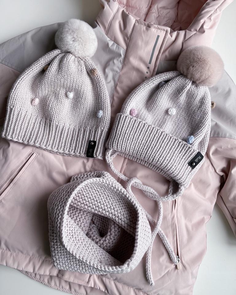 МК Goroshki set шапки + снуд