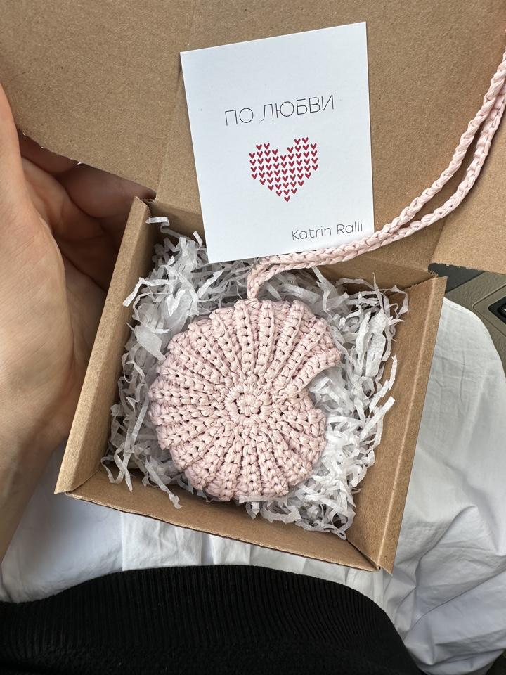 МК Брелок из рафии РАКУШКА