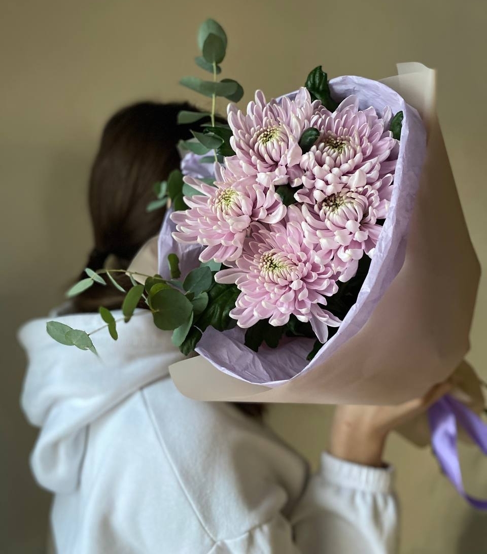 Моно-букет из Хризантем