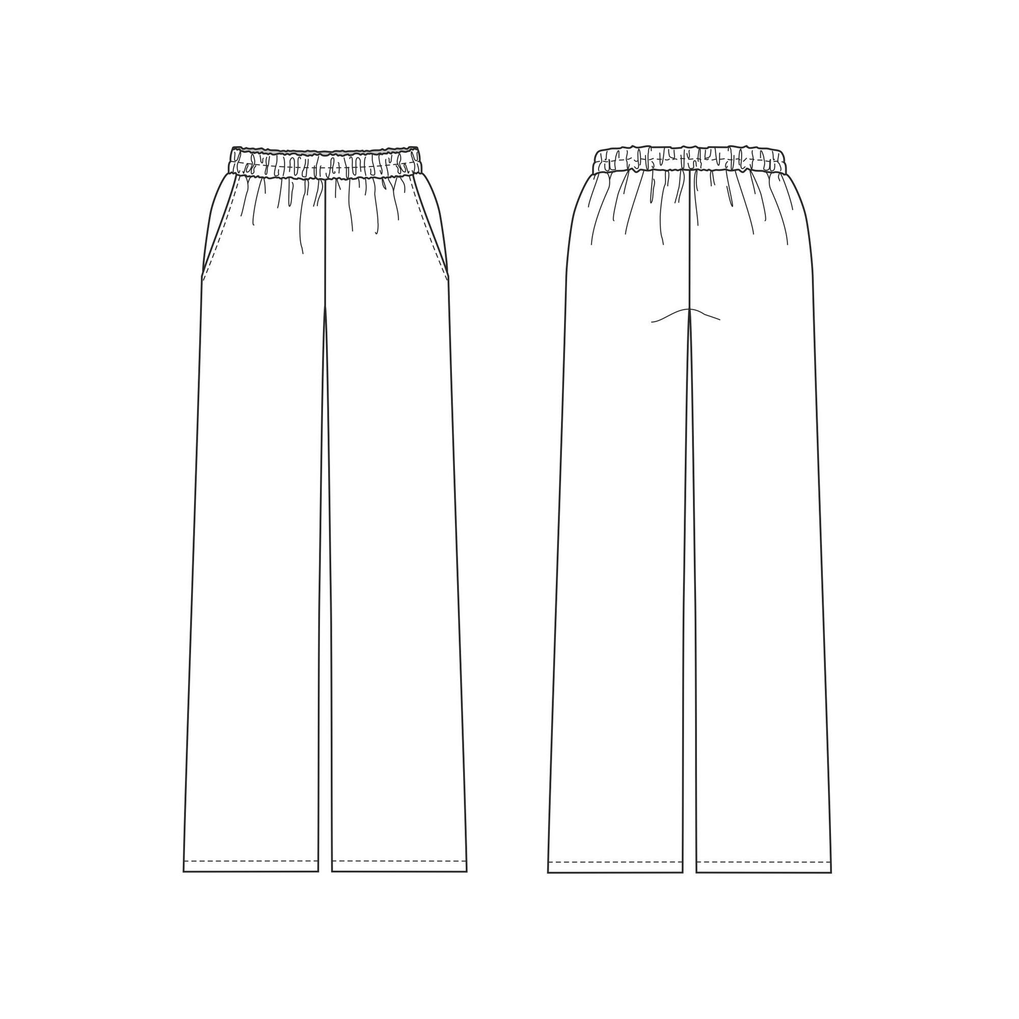 Брюки пижамные - выкройка 3101