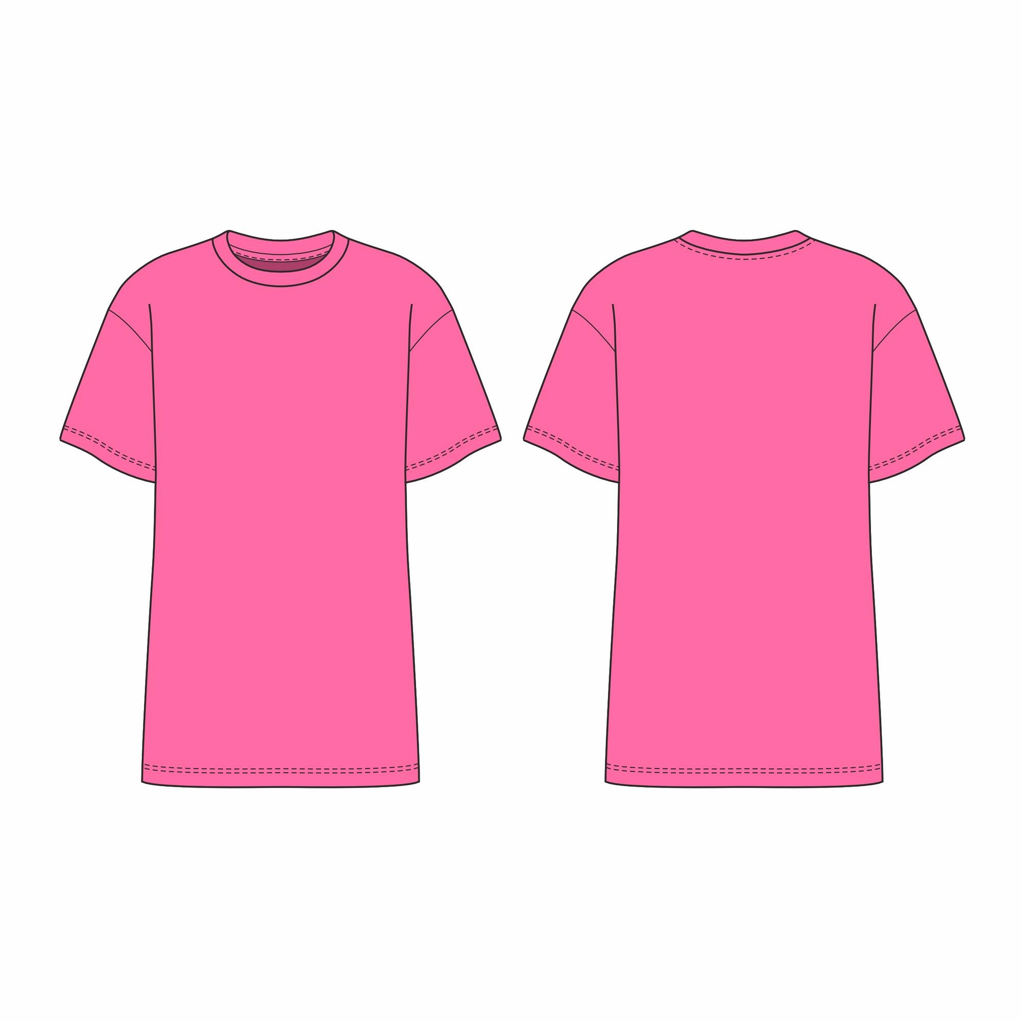 Футболка женская ОВЕРСАЙЗ - выкройка 8101