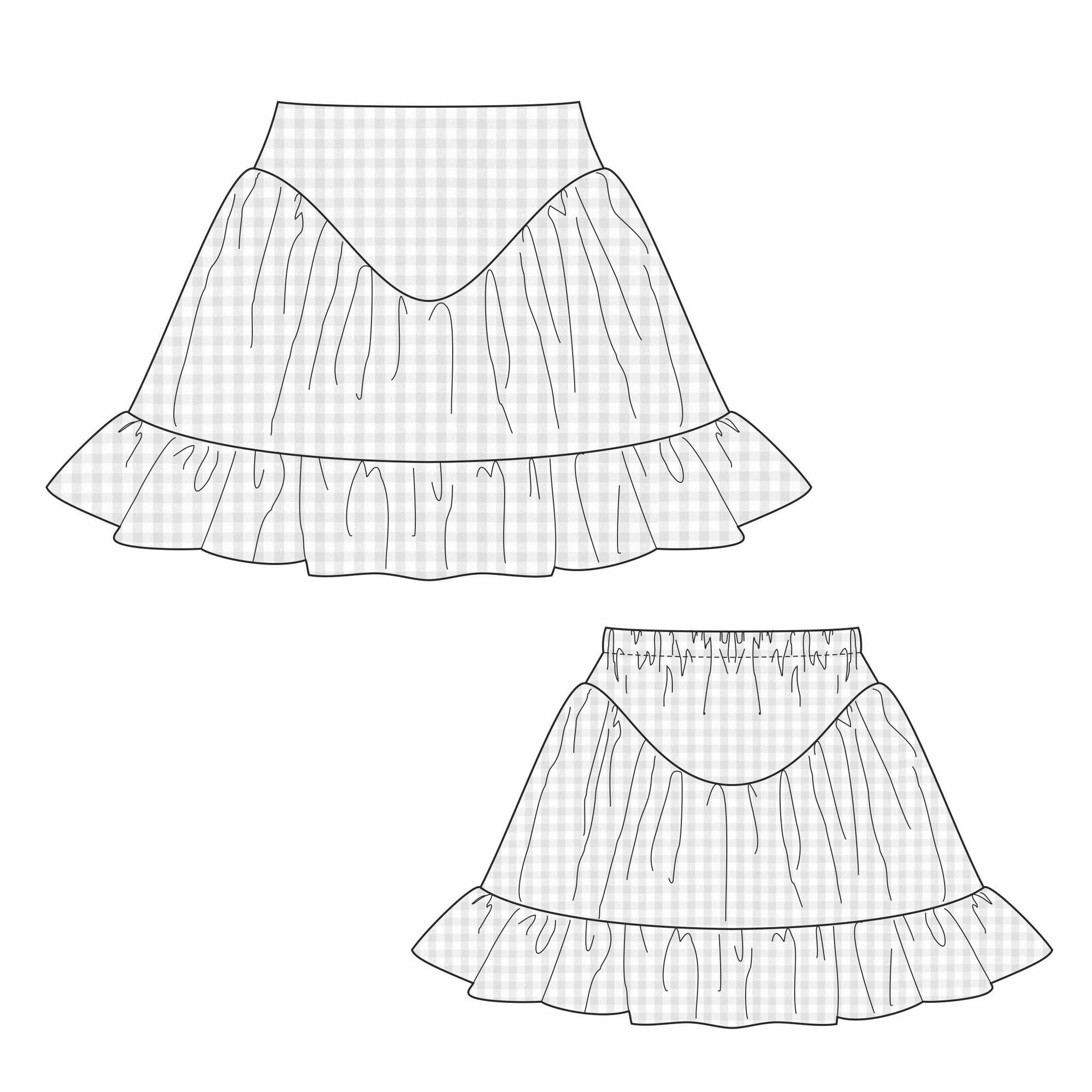 юбка ПРОВАНС - выкройка 4101