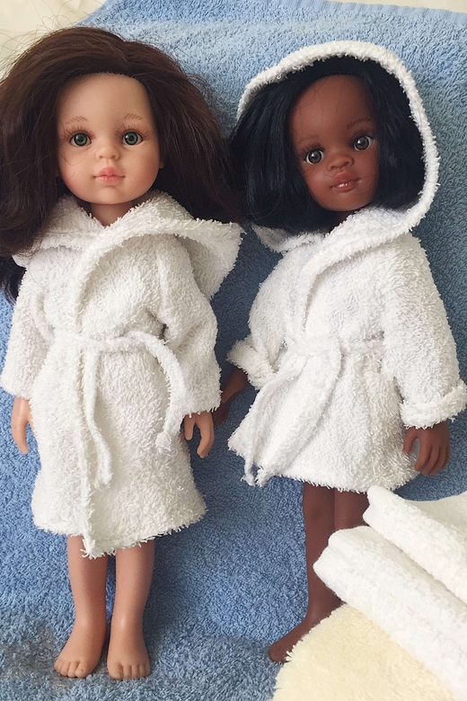 Terry dressing gown short