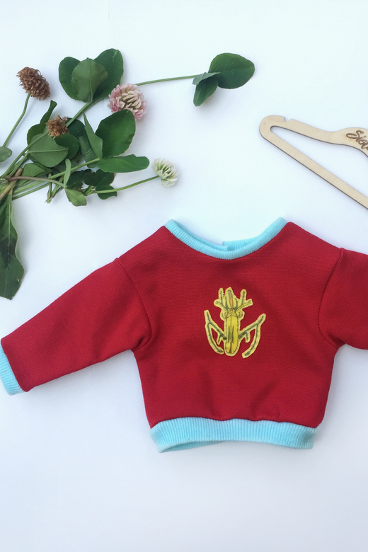 свитшот для куклы "Вымышленный жук"