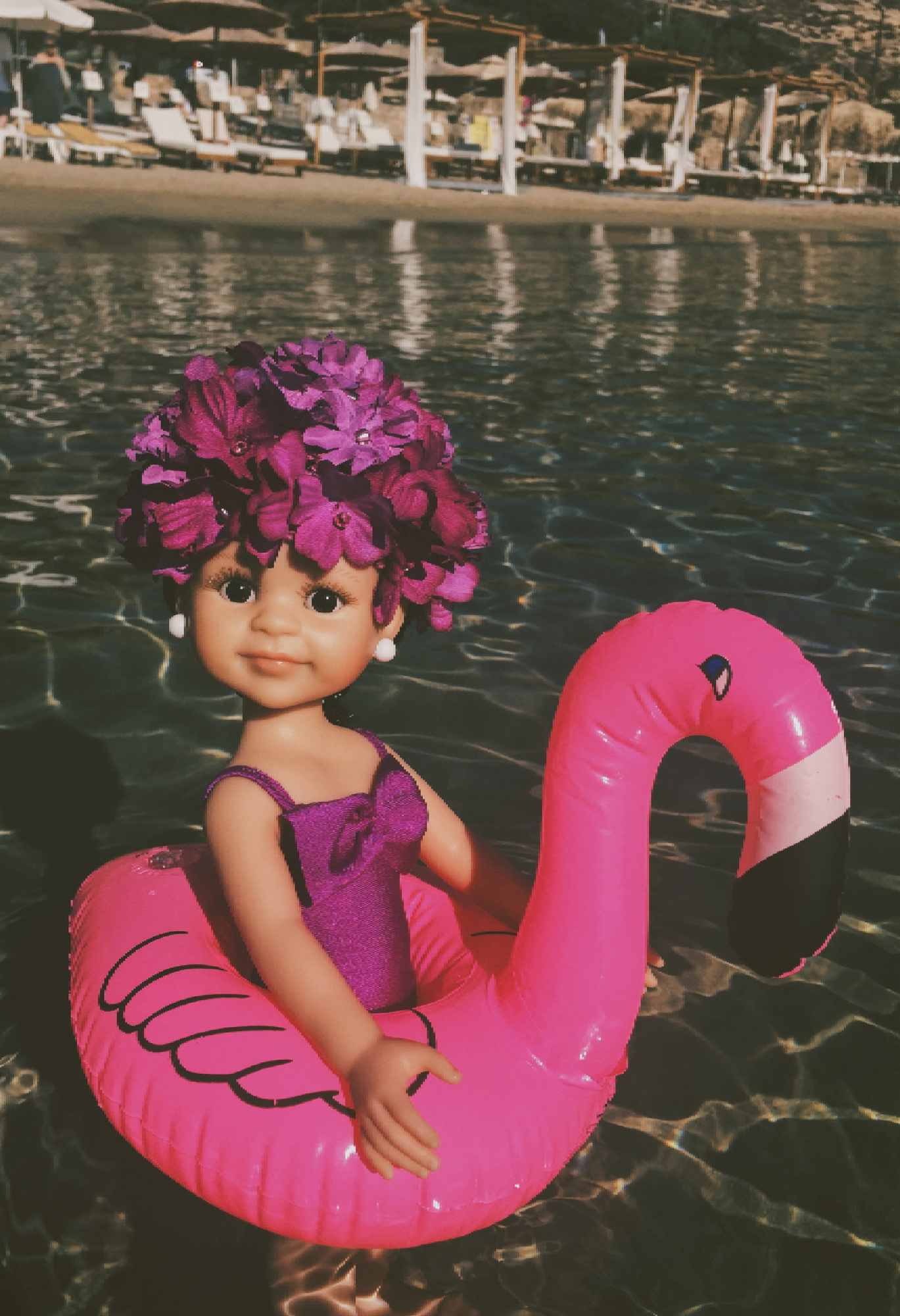 Inflatable circle "Pink Flamingo"