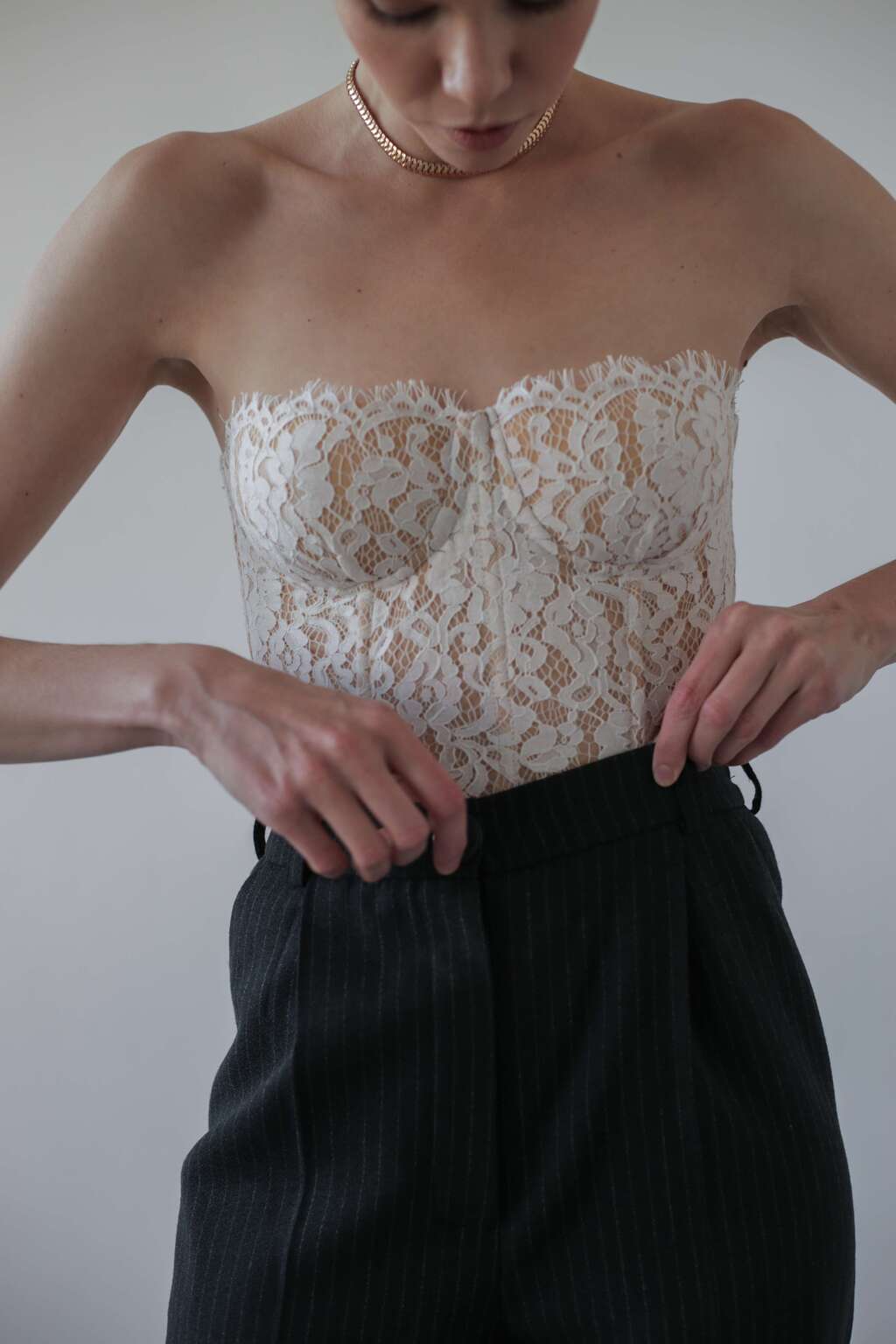Корсет кружевной "Утренний латте"