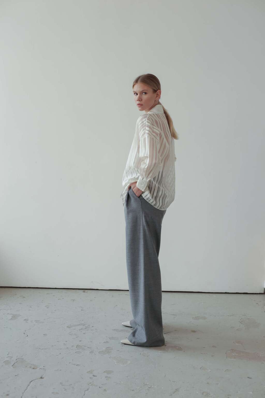 Брюки широкие "Пепел"