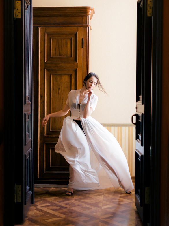 Будуарный халат "Vintage"